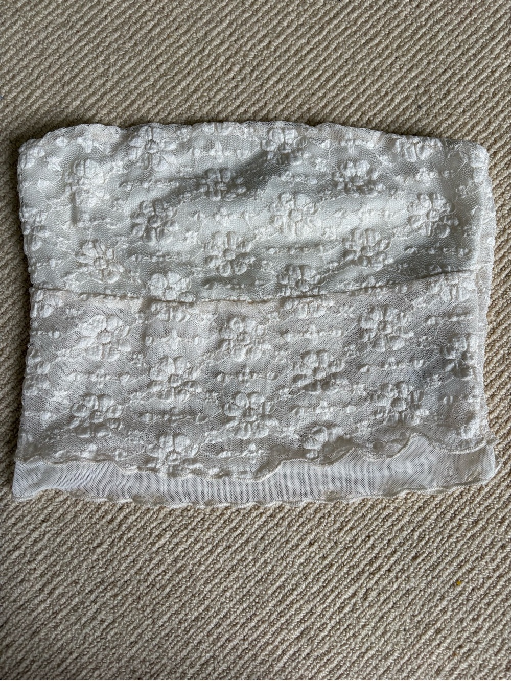 Urban Outfitters White Lace Tube Top